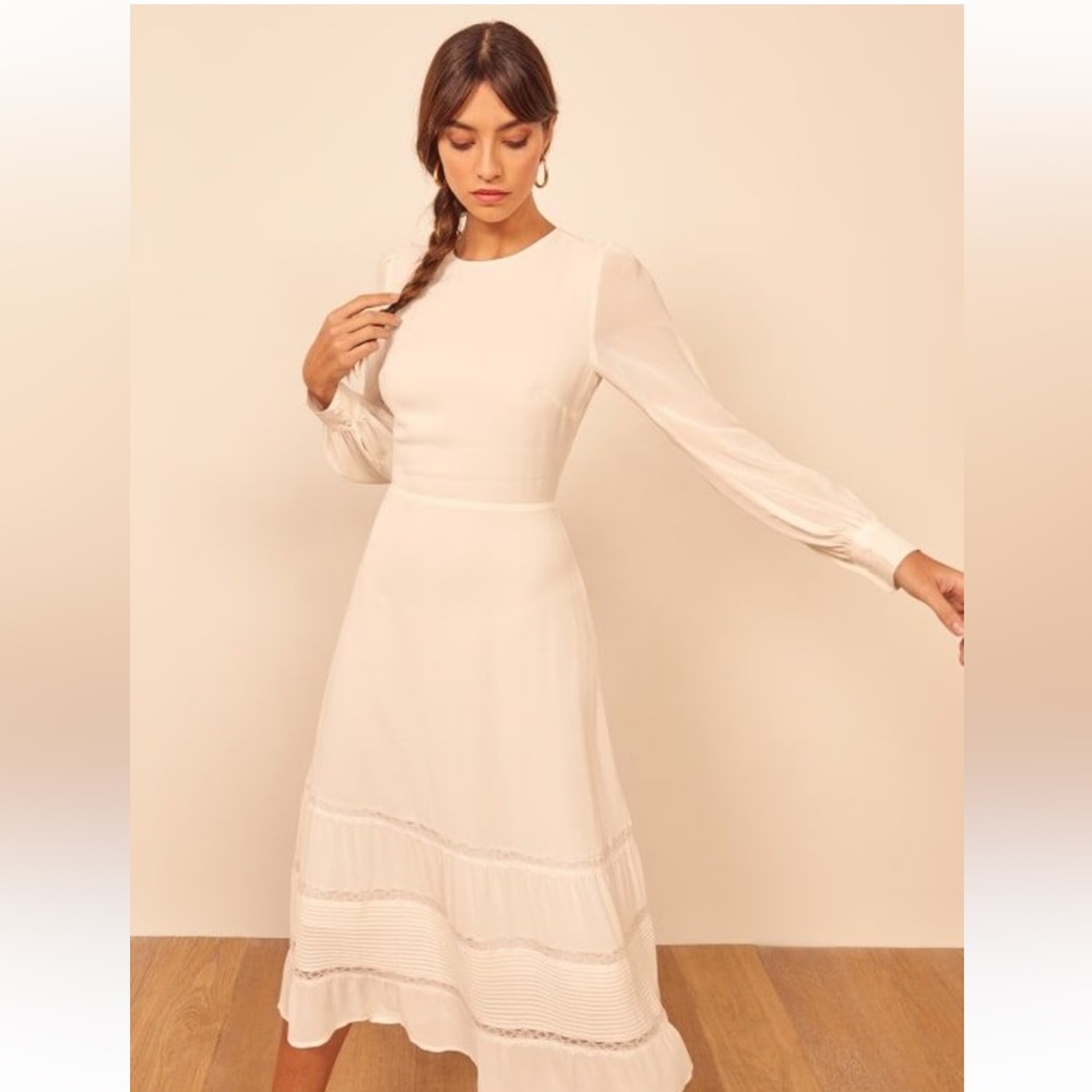 Reformation Valerie Dresa, White Size 8